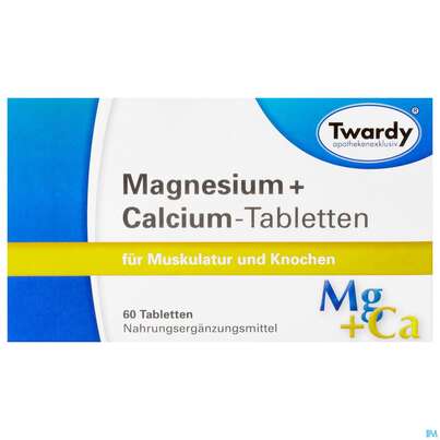 Magnesium +calcium Tabl Twardy 60st, A-Nr.: 3482778 - 01