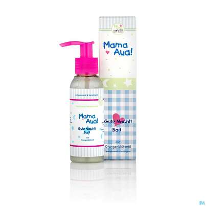 Sie sehen eine Packung Mama-aua Bad Gute Nacht 100ml, Produktbild: 01 Mama-aua Bad Gute Nacht 100ml, A-Nr.: 4174665 - 01
