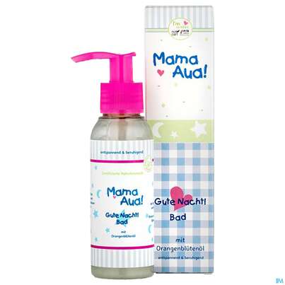 Sie sehen eine Packung Mama-aua Bad Gute Nacht 100ml, Produktbild: 02 Mama-aua Bad Gute Nacht 100ml, A-Nr.: 4174665 - 02
