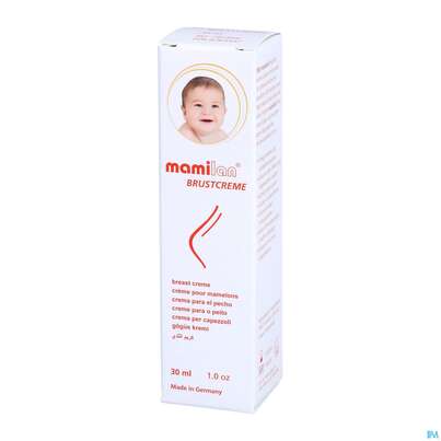 Sie sehen eine Packung Mamilan Brustcreme 30ml, Produktbild: 02 Mamilan Brustcreme 30ml, A-Nr.: 3042217 - 02