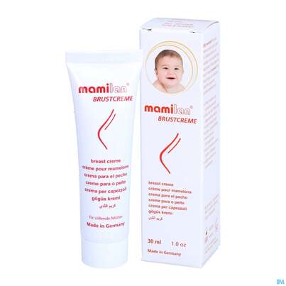 Sie sehen eine Packung Mamilan Brustcreme 30ml, Produktbild: 04 Mamilan Brustcreme 30ml, A-Nr.: 3042217 - 04