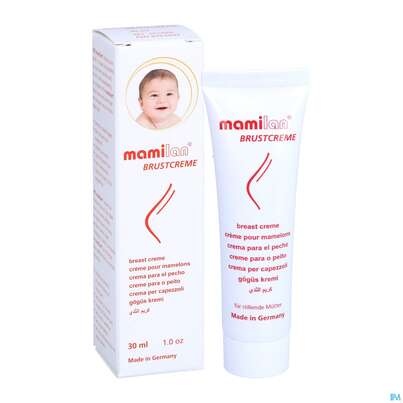 Sie sehen eine Packung Mamilan Brustcreme 30ml, Produktbild: 05 Mamilan Brustcreme 30ml, A-Nr.: 3042217 - 05
