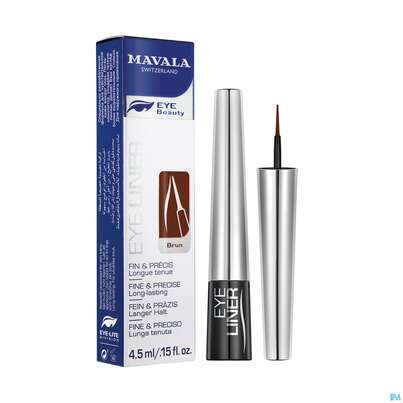 Sie sehen eine Packung Mavala Eyeliner Brun/braun 935.5 4,5ml, Produktbild: 03 Mavala Eyeliner Brun/braun 935.5 4,5ml, A-Nr.: 3651086 - 03