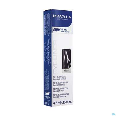 Sie sehen eine Packung Mavala Eyeliner Noir/schwarz 935.5 4,5ml, Produktbild: 02 Mavala Eyeliner Noir/schwarz 935.5 4,5ml, A-Nr.: 3651063 - 02