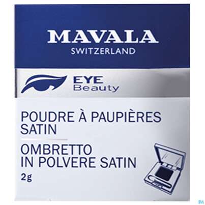 Sie sehen eine Packung Mavala Lidpuder Satin Beige Sa 2g, Produktbild: 01 Mavala Lidpuder Satin Beige Sa 2g, A-Nr.: 4071474 - 01