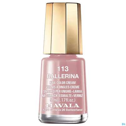 Sie sehen eine Packung Mavala Nagellacke 113 Ballerina 5ml, Produktbild: 01 Mavala Nagellacke 113 Ballerina 5ml, A-Nr.: 4263682 - 01