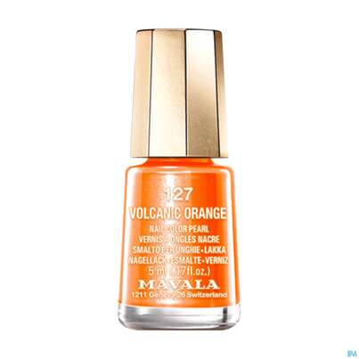 Sie sehen eine Packung Mavala Nagellacke 127 Vulcan Orange 5ml, Produktbild: 01 Mavala Nagellacke 127 Vulcan Orange 5ml, A-Nr.: 3442170 - 01