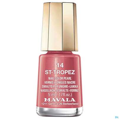 Sie sehen eine Packung Mavala Nagellacke 14 St.tropez 5ml, Produktbild: 02 Mavala Nagellacke 14 St.tropez 5ml, A-Nr.: 3652217 - 02