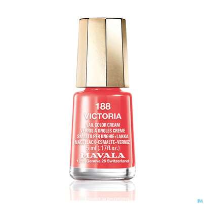 Sie sehen eine Packung Mavala Nagellacke 188 Victoria 5ml, Produktbild: 01 Mavala Nagellacke 188 Victoria 5ml, A-Nr.: 4020146 - 01