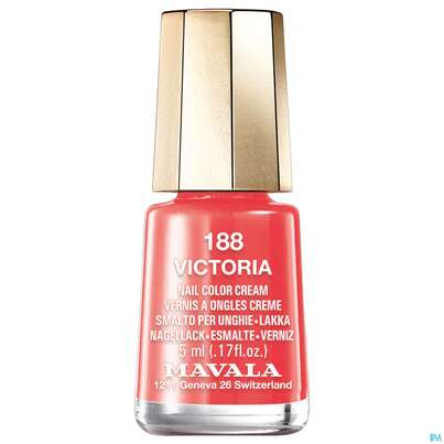 Sie sehen eine Packung Mavala Nagellacke 188 Victoria 5ml, Produktbild: 02 Mavala Nagellacke 188 Victoria 5ml, A-Nr.: 4020146 - 02
