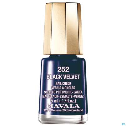 Sie sehen eine Packung Mavala Nagellacke 252 Bla Velvet 5ml, Produktbild: 01 Mavala Nagellacke 252 Bla Velvet 5ml, A-Nr.: 3416505 - 01