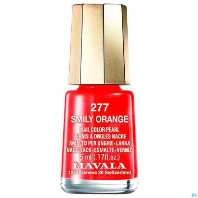 Sie sehen eine Packung Mavala Nagellacke 277 Smily Orange 5ml, Produktbild: 01 Mavala Nagellacke 277 Smily Orange 5ml, A-Nr.: 4321304 - 01