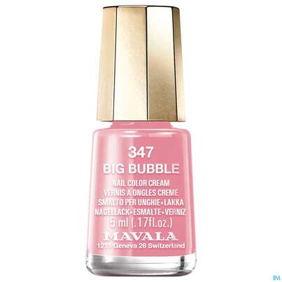 Sie sehen eine Packung Mavala Nagellacke 347 Big Bubble 5ml, Produktbild: 01 Mavala Nagellacke 347 Big Bubble 5ml, A-Nr.: 3653412 - 01