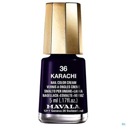 Sie sehen eine Packung Mavala Nagellacke 36 Karachi 5ml, Produktbild: 01 Mavala Nagellacke 36 Karachi 5ml, A-Nr.: 5206551 - 01
