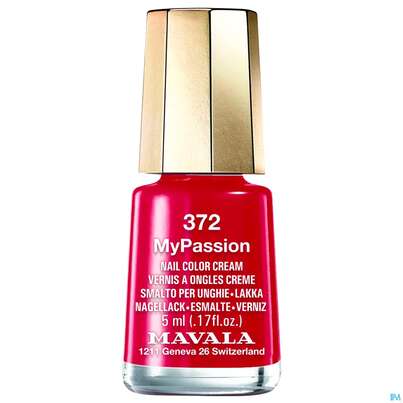 Sie sehen eine Packung Mavala Nagellacke 372 My Passion 5ml, Produktbild: 01 Mavala Nagellacke 372 My Passion 5ml, A-Nr.: 4405828 - 01