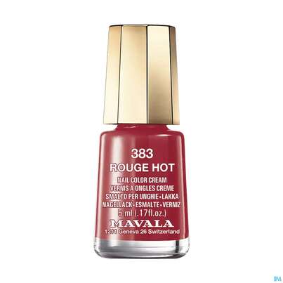 Sie sehen eine Packung Mavala Nagellacke 383 Vao Rouge Hot 5ml, Produktbild: 02 Mavala Nagellacke 383 Vao Rouge Hot 5ml, A-Nr.: 3653688 - 02