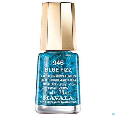 Sie sehen eine Packung Mavala Nagellacke 946 Blue Fizz 5ml, Produktbild: 01 Mavala Nagellacke 946 Blue Fizz 5ml, A-Nr.: 5827715 - 01