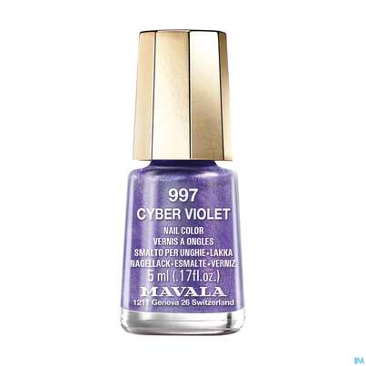 Sie sehen eine Packung Mavala Nagellacke 997 Cyber Violett 5ml, Produktbild: 02 Mavala Nagellacke 997 Cyber Violett 5ml, A-Nr.: 4909167 - 02