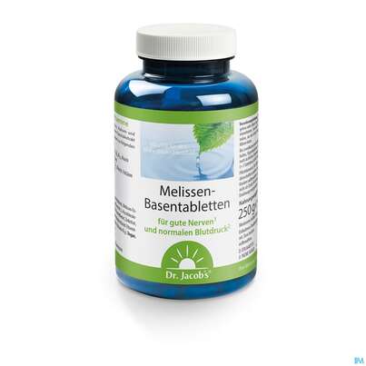 Sie sehen eine Packung Melissen Basen Tabl Dr.jacobs 250st, Produktbild: 03 Melissen Basen Tabl Dr.jacobs 250st, A-Nr.: 3476826 - 03