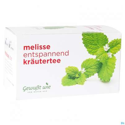 Sie sehen eine Packung Melissen Tee Gewusst Wie Beute 20st, Produktbild: 02 Melissen Tee Gewusst Wie Beute 20st, A-Nr.: 4622684 - 02