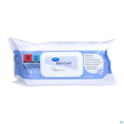 Sie sehen eine Packung Molicare Skin Feuchtpflegetuecher 50st, Produktbild: 01 Molicare Skin Feuchtpflegetuecher 50st, A-Nr.: 4738085 - 01