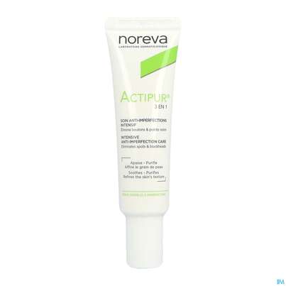 Sie sehen eine Packung Noreva Actipur Creme 3in1 30ml, Produktbild: 03 Noreva Actipur Creme 3in1 30ml, A-Nr.: 5218790 - 03