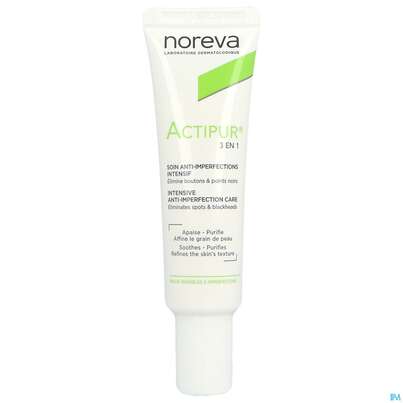 Sie sehen eine Packung Noreva Actipur Creme 3in1 30ml, Produktbild: 05 Noreva Actipur Creme 3in1 30ml, A-Nr.: 5218790 - 05