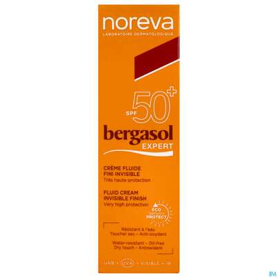 Sie sehen eine Packung Noreva Bergasol Expert Creme Lsf50+ 50ml, Produktbild: 01 Noreva Bergasol Expert Creme Lsf50+ 50ml, A-Nr.: 5439002 - 01