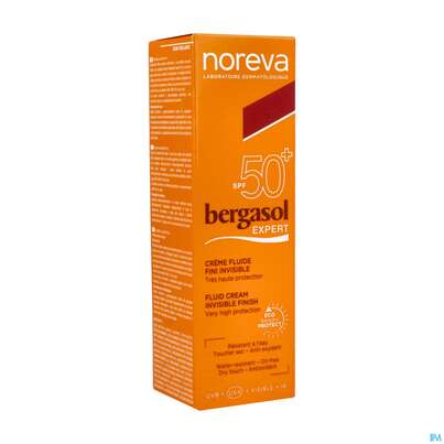 Sie sehen eine Packung Noreva Bergasol Expert Creme Lsf50+ 50ml, Produktbild: 02 Noreva Bergasol Expert Creme Lsf50+ 50ml, A-Nr.: 5439002 - 02