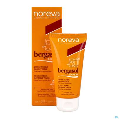 Sie sehen eine Packung Noreva Bergasol Expert Creme Lsf50+ 50ml, Produktbild: 03 Noreva Bergasol Expert Creme Lsf50+ 50ml, A-Nr.: 5439002 - 03