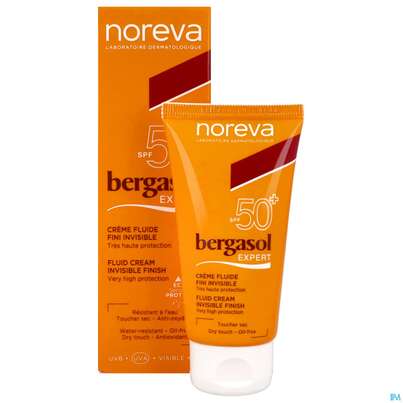 Sie sehen eine Packung Noreva Bergasol Expert Creme Lsf50+ 50ml, Produktbild: 06 Noreva Bergasol Expert Creme Lsf50+ 50ml, A-Nr.: 5439002 - 06