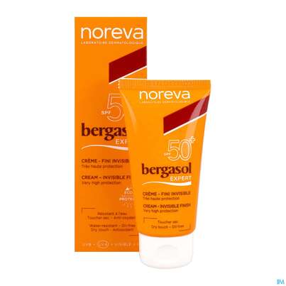 Sie sehen eine Packung Noreva Bergasol Expert Fluid Lsf50+ 50ml, Produktbild: 03 Noreva Bergasol Expert Fluid Lsf50+ 50ml, A-Nr.: 5439019 - 03