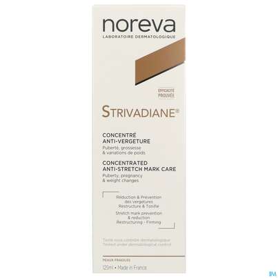 Sie sehen eine Packung Noreva Strivadiane Creme 125ml, Produktbild: 01 Noreva Strivadiane Creme 125ml, A-Nr.: 5354866 - 01