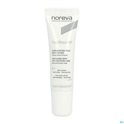 Sie sehen eine Packung Noreva Trio White Xp Augenkontur 10ml, Produktbild: 11 Noreva Trio White Xp Augenkontur 10ml, A-Nr.: 5561513 - 11