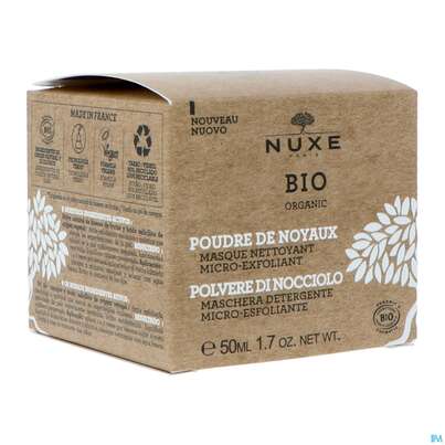 Sie sehen eine Packung Nuxe Bio/cleansing Mask Fruit Stone Powder Micro Exfoliating Mask 50ml, Produktbild: 03 Nuxe Bio/cleansing Mask Fruit Stone Powder Micro Exfoliating Mask 50ml, A-Nr.: 5607787 - 03