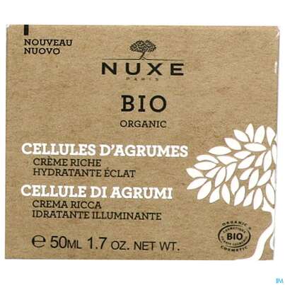 Sie sehen eine Packung Nuxe Bio/cream Citrus Cells Glow Moisturising Rich 50ml, Produktbild: 01 Nuxe Bio/cream Citrus Cells Glow Moisturising Rich 50ml, A-Nr.: 5607735 - 01
