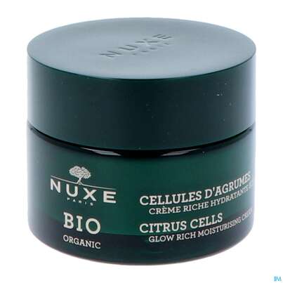 Sie sehen eine Packung Nuxe Bio/cream Citrus Cells Glow Moisturising Rich 50ml, Produktbild: 03 Nuxe Bio/cream Citrus Cells Glow Moisturising Rich 50ml, A-Nr.: 5607735 - 03
