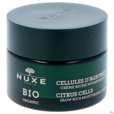 Sie sehen eine Packung Nuxe Bio/cream Citrus Cells Glow Moisturising Rich 50ml, Produktbild: 04 Nuxe Bio/cream Citrus Cells Glow Moisturising Rich 50ml, A-Nr.: 5607735 - 04