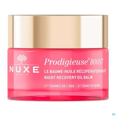 Sie sehen eine Packung Nuxe Creme/prodigieuse Boost/nightbalm Recovery Oil Alle Typ. 50ml, Produktbild: 03 Nuxe Creme/prodigieuse Boost/nightbalm Recovery Oil Alle Typ. 50ml, A-Nr.: 5095502 - 03
