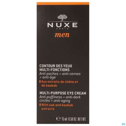 Sie sehen eine Packung Nuxe Men Contour Des Yeux Multi-fonctions 15ml, Produktbild: 02 Nuxe Men Contour Des Yeux Multi-fonctions 15ml, A-Nr.: 4080510 - 02