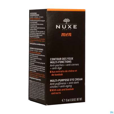 Sie sehen eine Packung Nuxe Men Contour Des Yeux Multi-fonctions 15ml, Produktbild: 03 Nuxe Men Contour Des Yeux Multi-fonctions 15ml, A-Nr.: 4080510 - 03