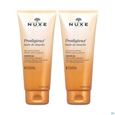 Sie sehen eine Packung Nuxe Prodigieux/duschoel Prec Scented Duo 200ml 2st, Produktbild: 02 Nuxe Prodigieux/duschoel Prec Scented Duo 200ml 2st, A-Nr.: 5649923 - 02