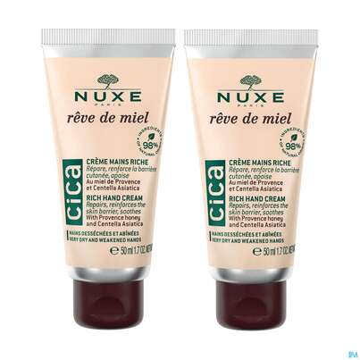 Nuxe Reve De Miel Cica Rich Hand Cream Duo 50ml 2st, A-Nr.: 5917140 - 01