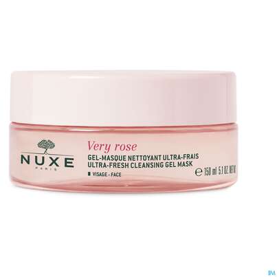 Sie sehen eine Packung Nuxe Very Rose Clean/mask Reinigungsgelmaske 150ml, Produktbild: 02 Nuxe Very Rose Clean/mask Reinigungsgelmaske 150ml, A-Nr.: 5301278 - 02