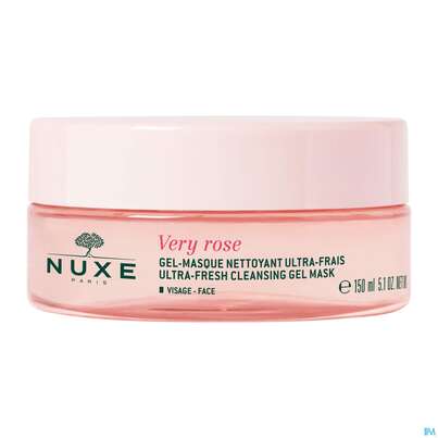 Sie sehen eine Packung Nuxe Very Rose Clean/mask Reinigungsgelmaske 150ml, Produktbild: 03 Nuxe Very Rose Clean/mask Reinigungsgelmaske 150ml, A-Nr.: 5301278 - 03