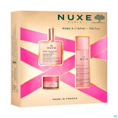 Sie sehen eine Packung Nuxe Xmas/2023/pink Fever Hp Oel Florale 50ml+ Vr Lip B15g+mic Wat100very 1st, Produktbild: 02 Nuxe Xmas/2023/pink Fever Hp Oel Florale 50ml+ Vr Lip B15g+mic Wat100very 1st, A-Nr.: 5808994 - 02