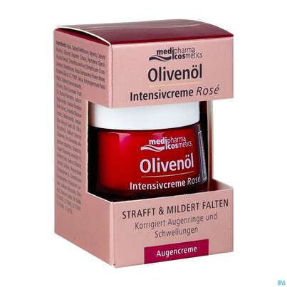 Sie sehen eine Packung Oliven Oel Dr.theiss Intensiv/rose Augencreme 15ml, Produktbild: 02 Oliven Oel Dr.theiss Intensiv/rose Augencreme 15ml, A-Nr.: 5198627 - 02