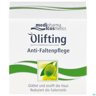 Sie sehen eine Packung Oliven Oel Dr.theiss Olifting Anti-falten Pflege 50ml, Produktbild: 01 Oliven Oel Dr.theiss Olifting Anti-falten Pflege 50ml, A-Nr.: 3386514 - 01