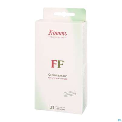 Sie sehen eine Packung Praeservative Fromms Ff Gefuehlsaktiv Kondom Mit Spezialfilm 21st, Produktbild: 02 Praeservative Fromms Ff Gefuehlsaktiv Kondom Mit Spezialfilm 21st, A-Nr.: 4350553 - 02