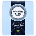 Sie sehen eine Packung Praeservative Kondome Mister Size 49 3st, Produktbild: 01 Praeservative Kondome Mister Size 49 3st, A-Nr.: 5594145 - 01